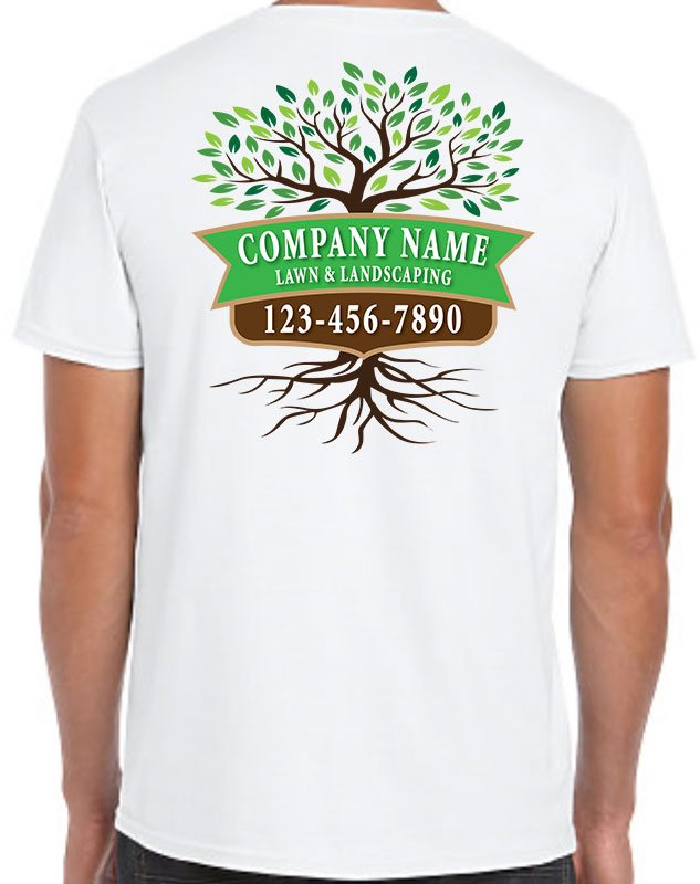 Tree & Lawn Work Shirt with back imprint