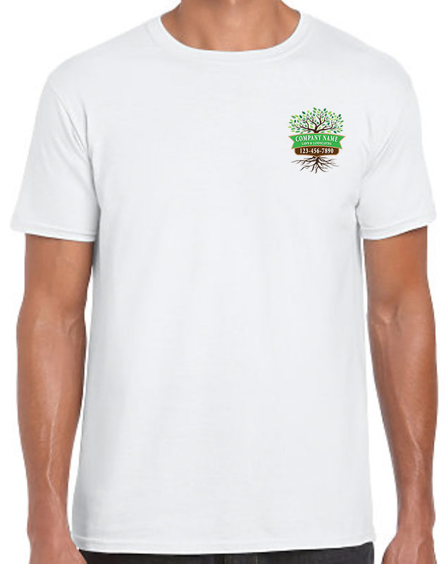 Tree & Lawn Work Shirt with front left chest