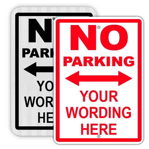 Private No Parking Sign Or Sticker Choice Of 3 Sizes Silk Screen Printed 