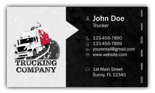 Trucking Company Business Cards