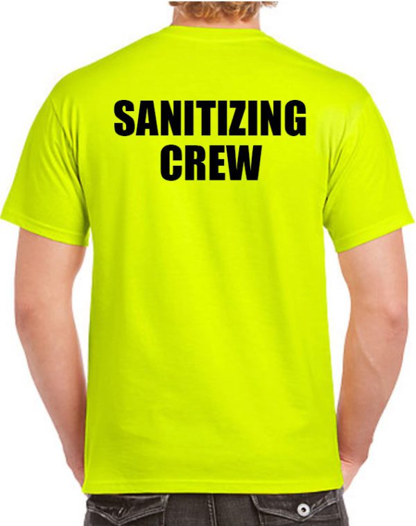 Custom Sanitizing Crew Work Shirts Cleaning Crews