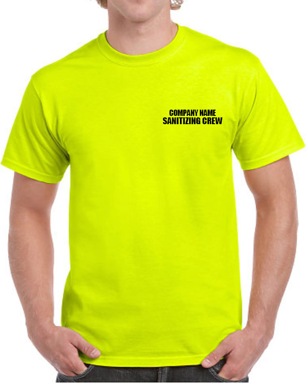 Custom Sanitizing Crew Work Shirts: Cleaning Crews