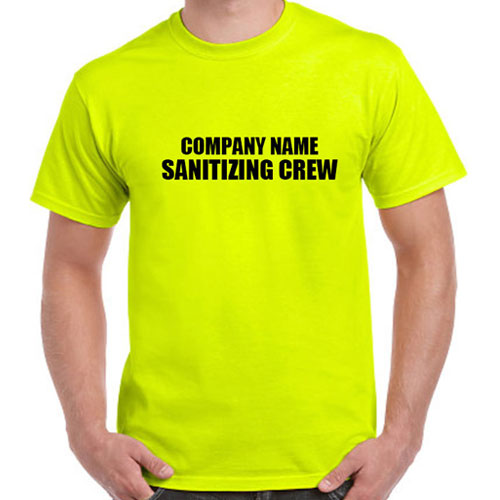 Custom Sanitizing Crew Work Shirts