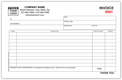 Hourly Invoice Forms