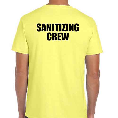 Printed Sanitizing Crew Uniforms