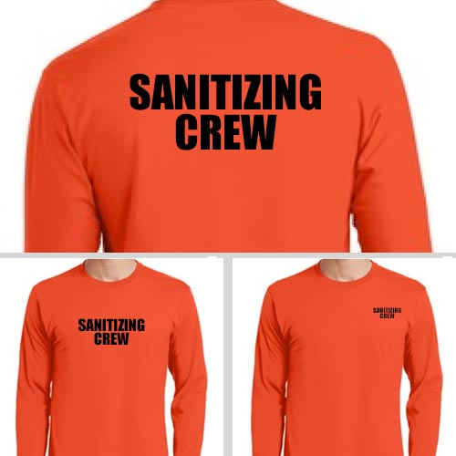 Sanitizing Crew Long Sleeve Shirts
