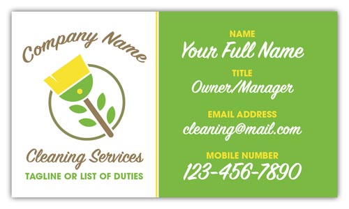 Cleaning Services Business Card