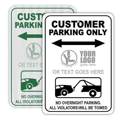 Custom Customer Parking Signs