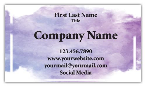 Purple Clouds Modern Business Cards