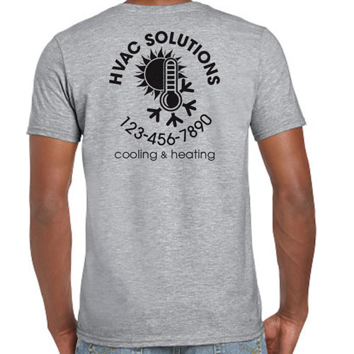 HVAC Work Shirts with Thermometer Logo