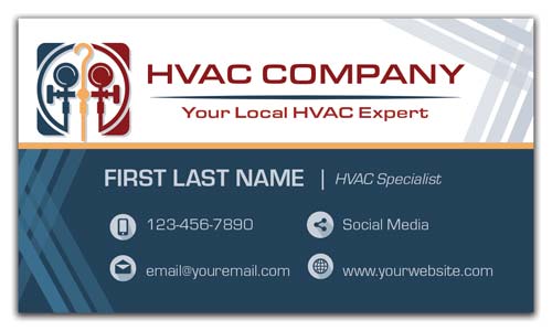 HVAC Gauges Business Cards