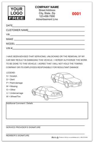 Towing Waiver Forms