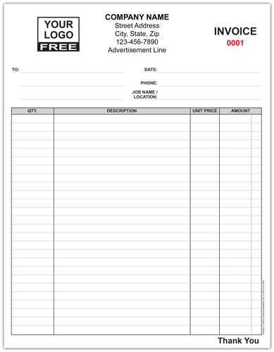 General Contractor Invoice Forms