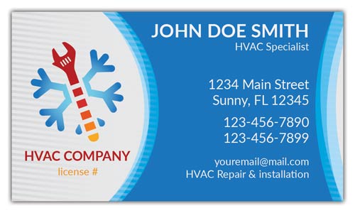 HVAC Mechanical Business Cards