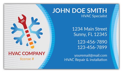 Hvac business cards deals