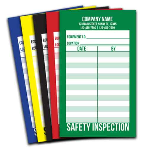 Safety Inspection Record Labels