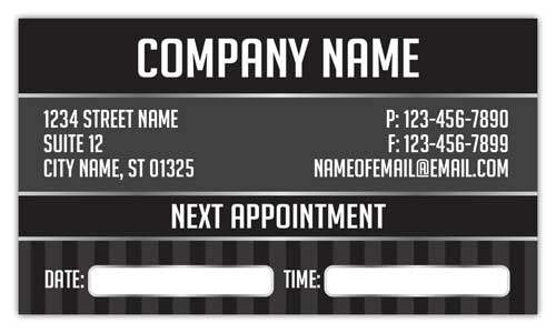 Standard Appointment Cards