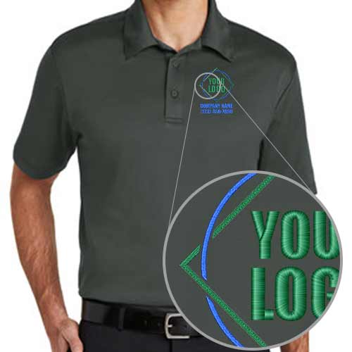 Port Authority Silk Touch Embroidered Logo Polos