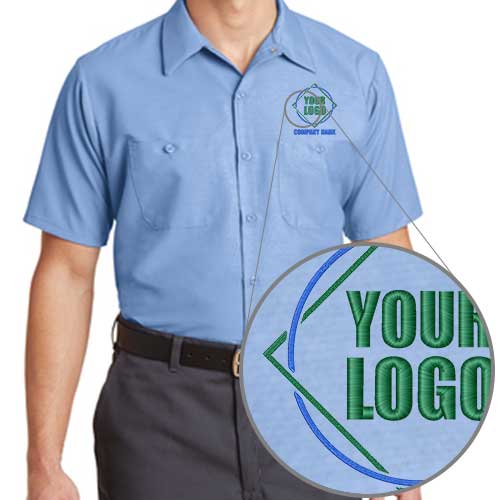 Red Kap Technician Embroidered Logo Work Shirts