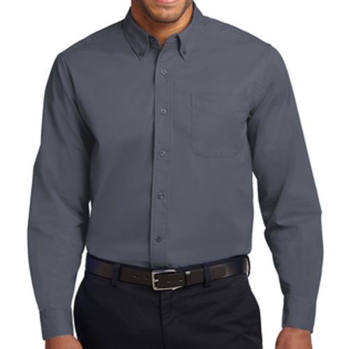 Long Sleeve Dress Shirts with Embroidered Logo