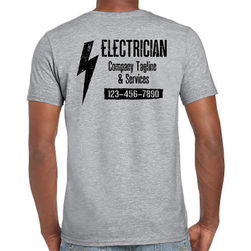 Electrician Lightning Logo Shirts