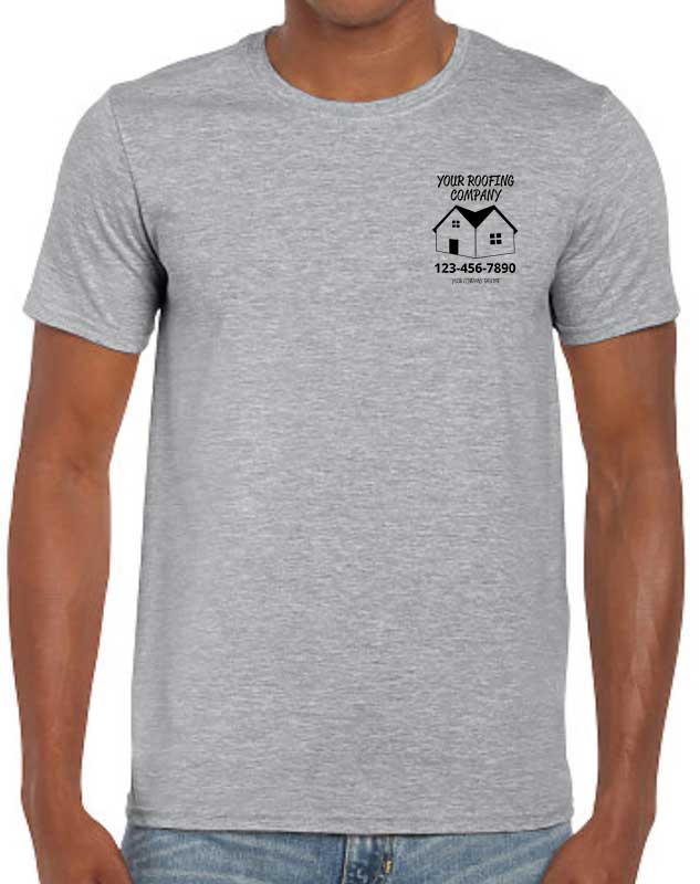 Roofer Work Uniforms - Front Left imprint