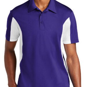 Sport-Tek Side Blocked Polos with Custom Embroidered Logo
