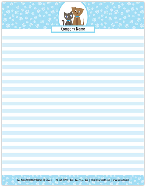 Veterinarian Office Notepads - Full Page