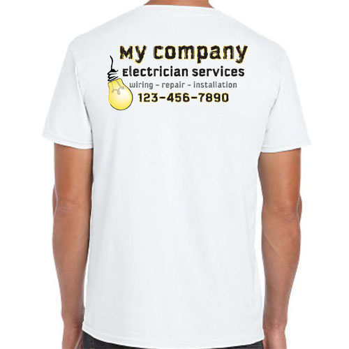 Electrician Lightbulb Work Shirts