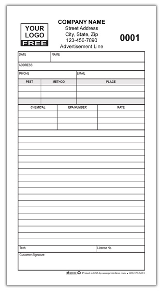 Extermination Service Forms