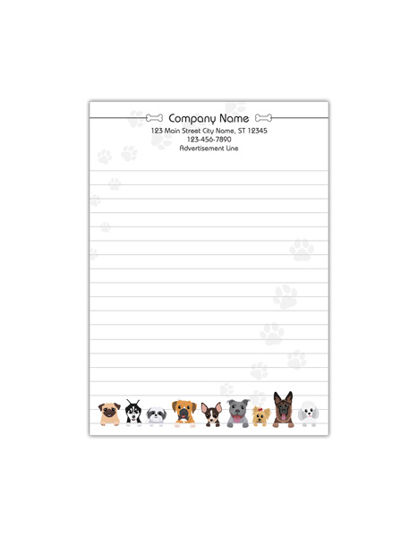 Veterinary Clinic Notepads - Half Page