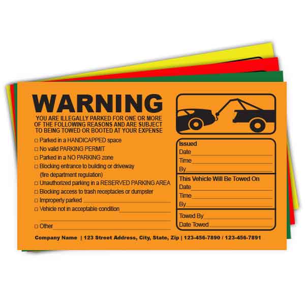 Towing Company Labels