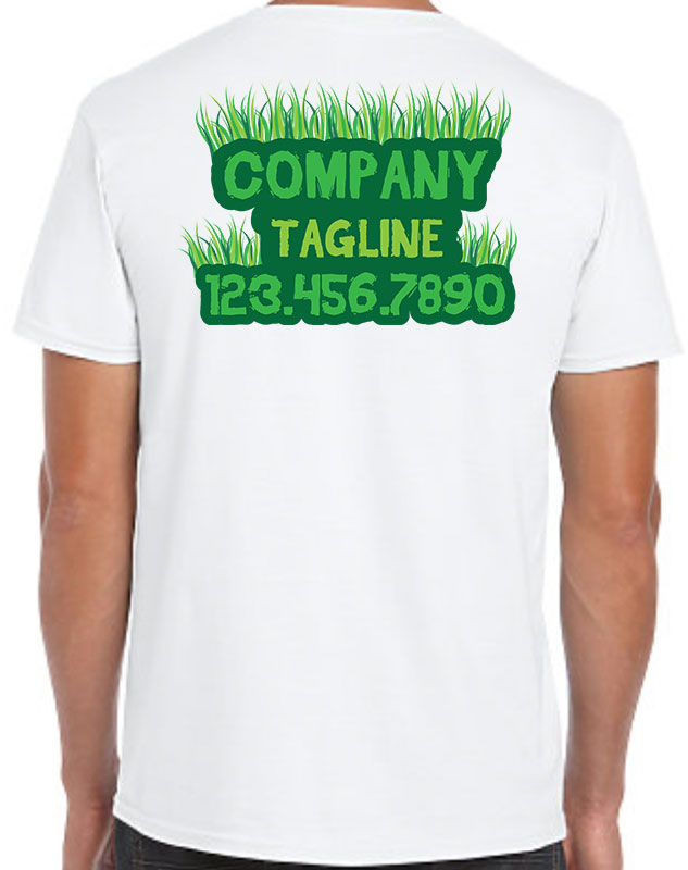 Full Color Landscaping Work Shirts with back imprint