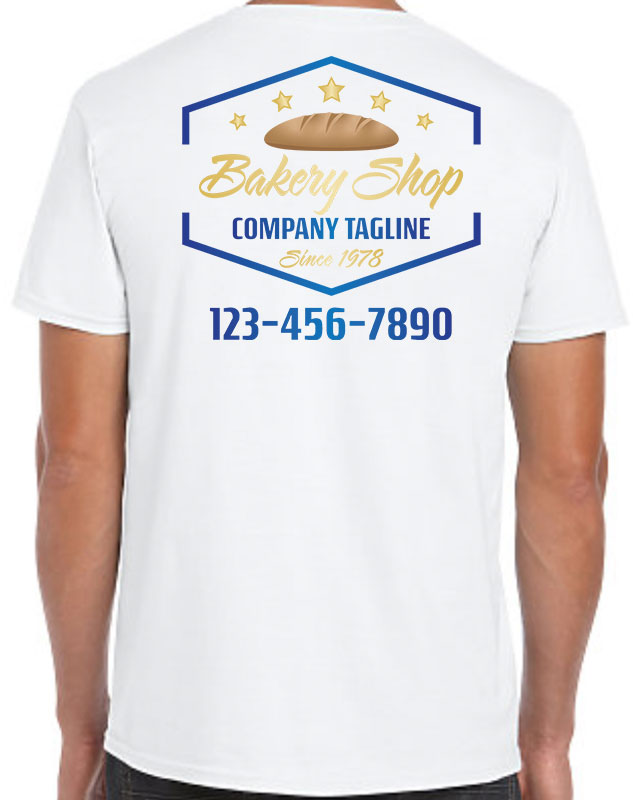 Bread Bakery Company Uniforms - Full Color with back imprint