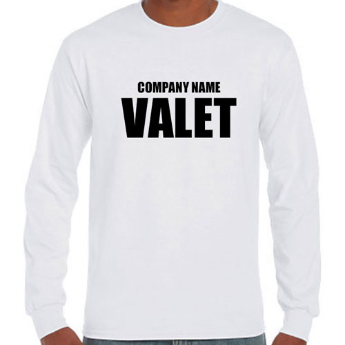 Custom Valet Long Sleeve Shirts