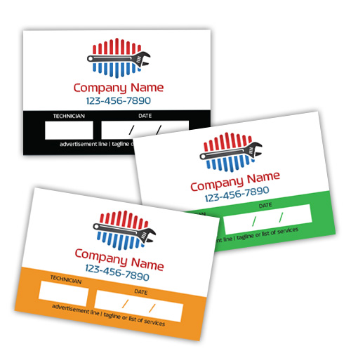 New Service Due Call Labels designs