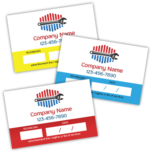 New Service Due Call Labels designs