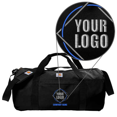 Canvas Duffel with Pouch with company logo