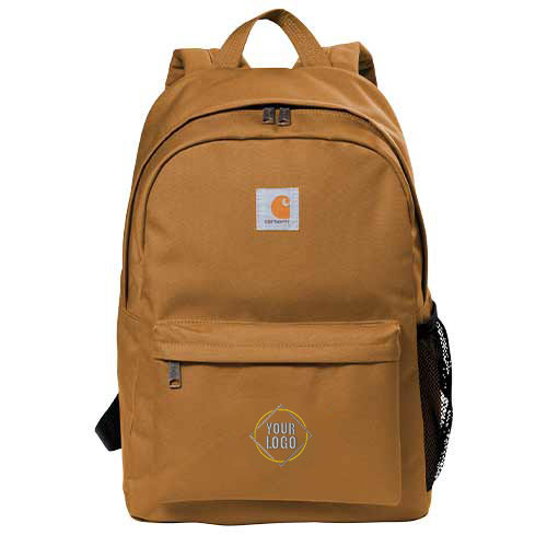 Personalized Canvas Brown Backpack