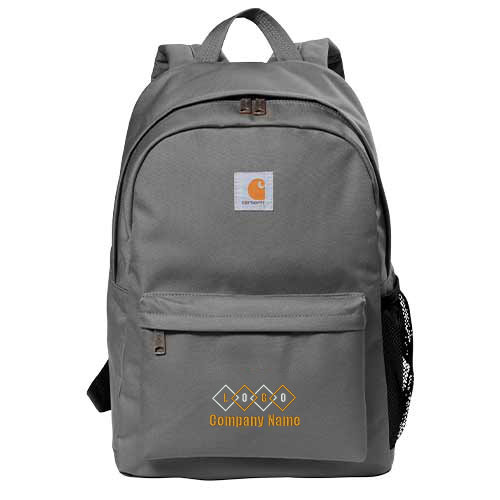 Personalized Canvas Grey Backpack
