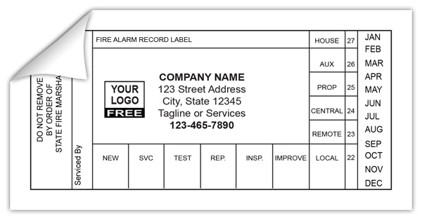 Record Labels for Fire Alarms