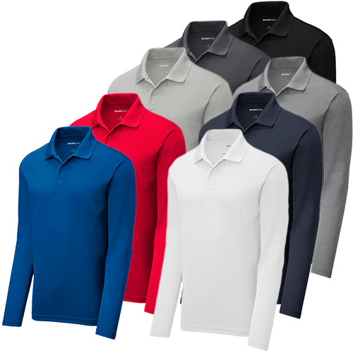 Sport-Tek RacerMesh Long Sleeve Polos