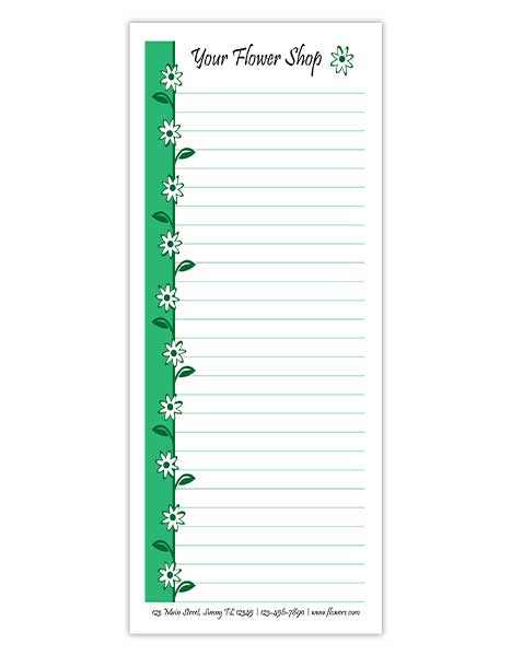 Floral Shop Notepad