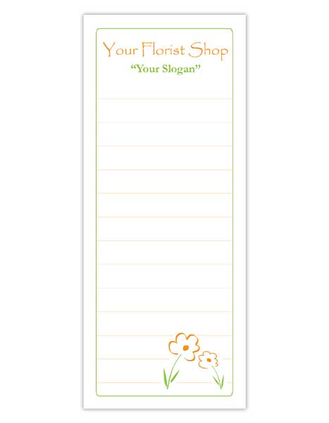 Flower Shop Notepads