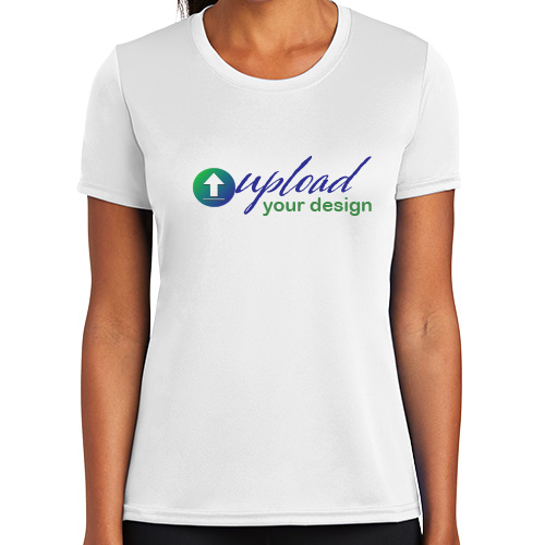 Custom Printed Ladies Polyester T-Shirts | TshirtbyDesign.com