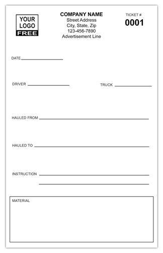 Hauling Work Order Form - Simple