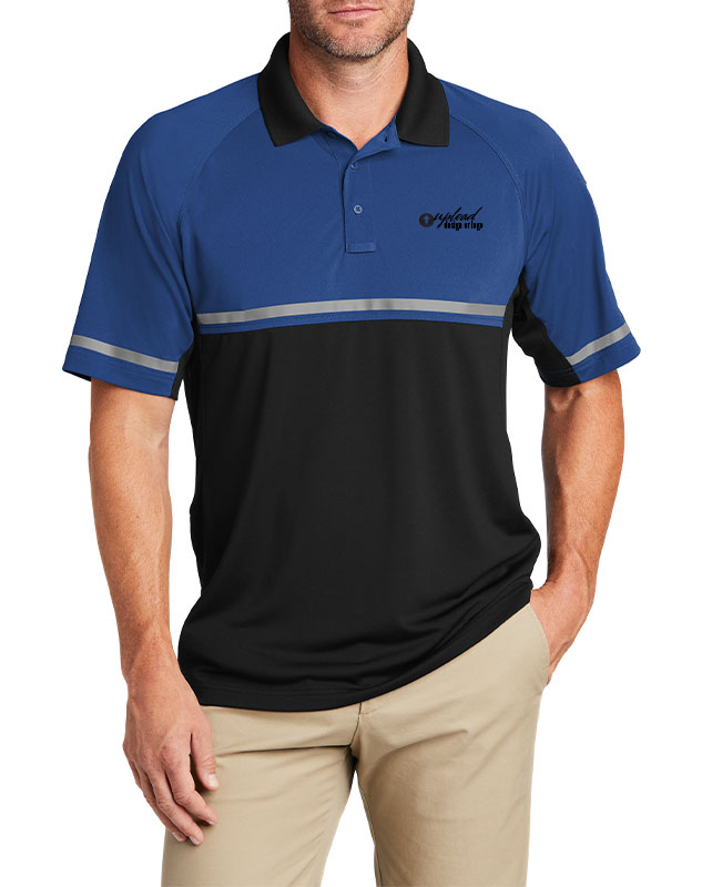 CornerStone Lightweight Enhanced Visibility Safety Polo in blue