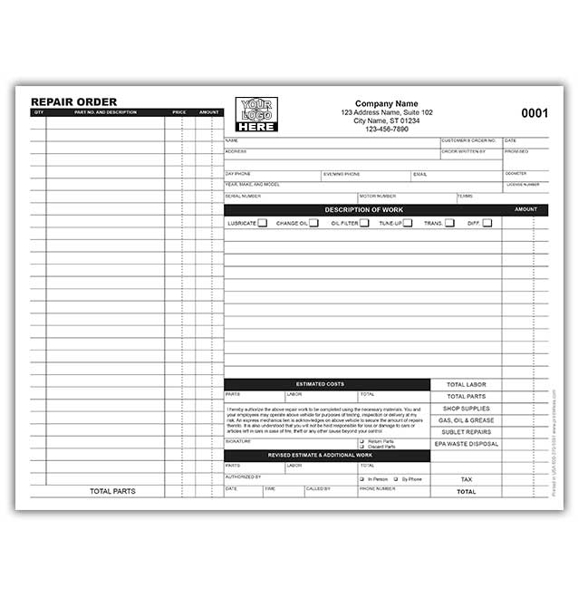 auto-200 form in black ink