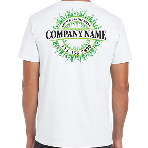 Full Color Lawn Care Logo Work Shirts