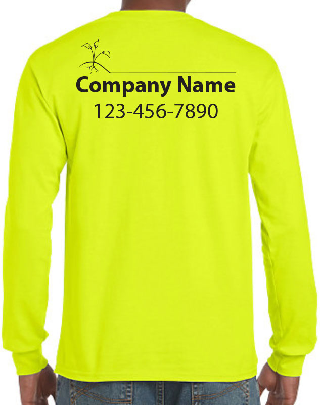 Landscaping Service Work Uniforms with back imprint